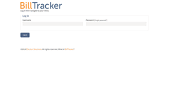 Desktop Screenshot of billtracker.com