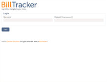 Tablet Screenshot of billtracker.com